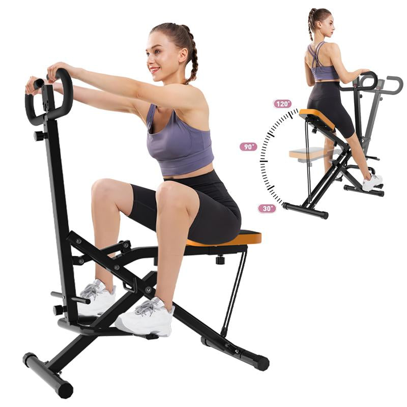 [Fahuac] Squat Machine for Home,Ride & Rowing Machine for Botty Glutes Butt Thighs,Ab Back/Leg Press Hip Thrust,330Lbs Foldable Exercise Equipment