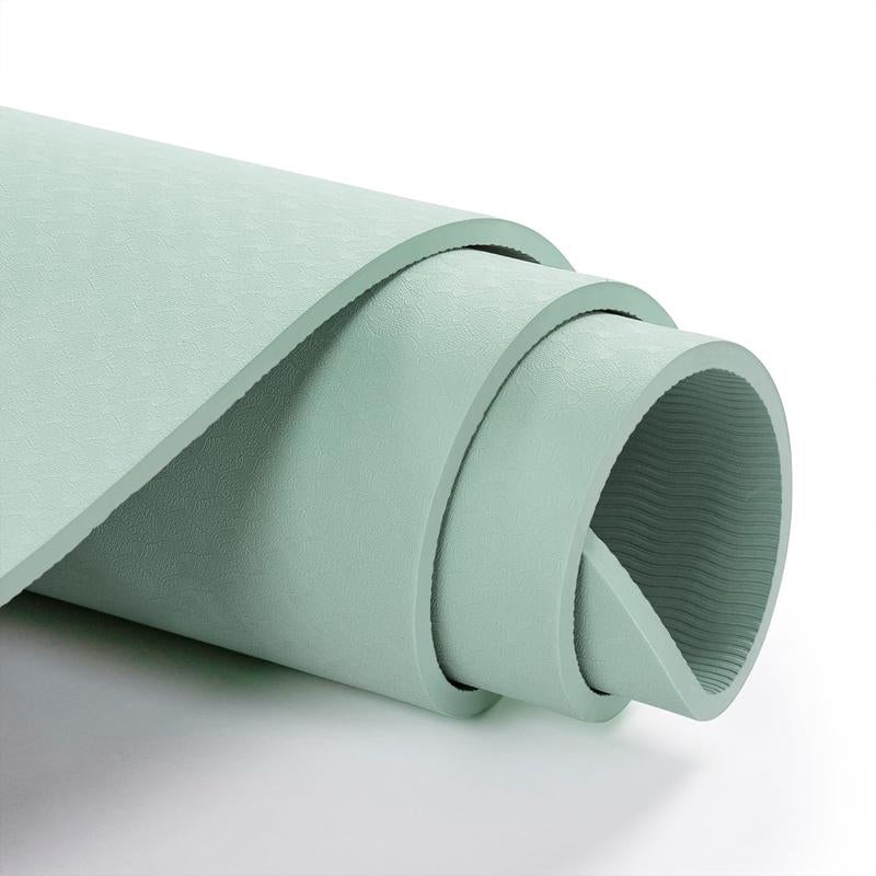 Yoga Mat Non Slip, Pilates Fitness Mats, Anti-Tear 1/4" Thick Yoga Mats for Women, Exercise Mats for Home Workout with Carrying Sling and Storage Bag